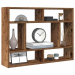 vidaXL Raft de perete, lemn vechi, 75x16x55 cm, lemn prelucrat vidaXL Raft de perete, lemn vechi, 75x16x55 cm, lemn prelucrat