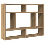 vidaXL Raft de perete, stejar artizanal, 75x16x55 cm, lemn prelucrat vidaXL Raft de perete, stejar artizanal, 75x16x55 cm, lemn prelucrat