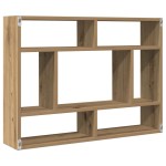 vidaXL Raft de perete, stejar artizanal, 75x16x55 cm, lemn prelucrat vidaXL Raft de perete, stejar artizanal, 75x16x55 cm, lemn prelucrat