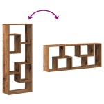 vidaXL Raft de perete din lemn vechi 36x16x90 cm, lemn stratificat
