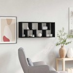 vidaXL Raft de perete, stejar negru, 36x16x90 cm, lemn stratificat