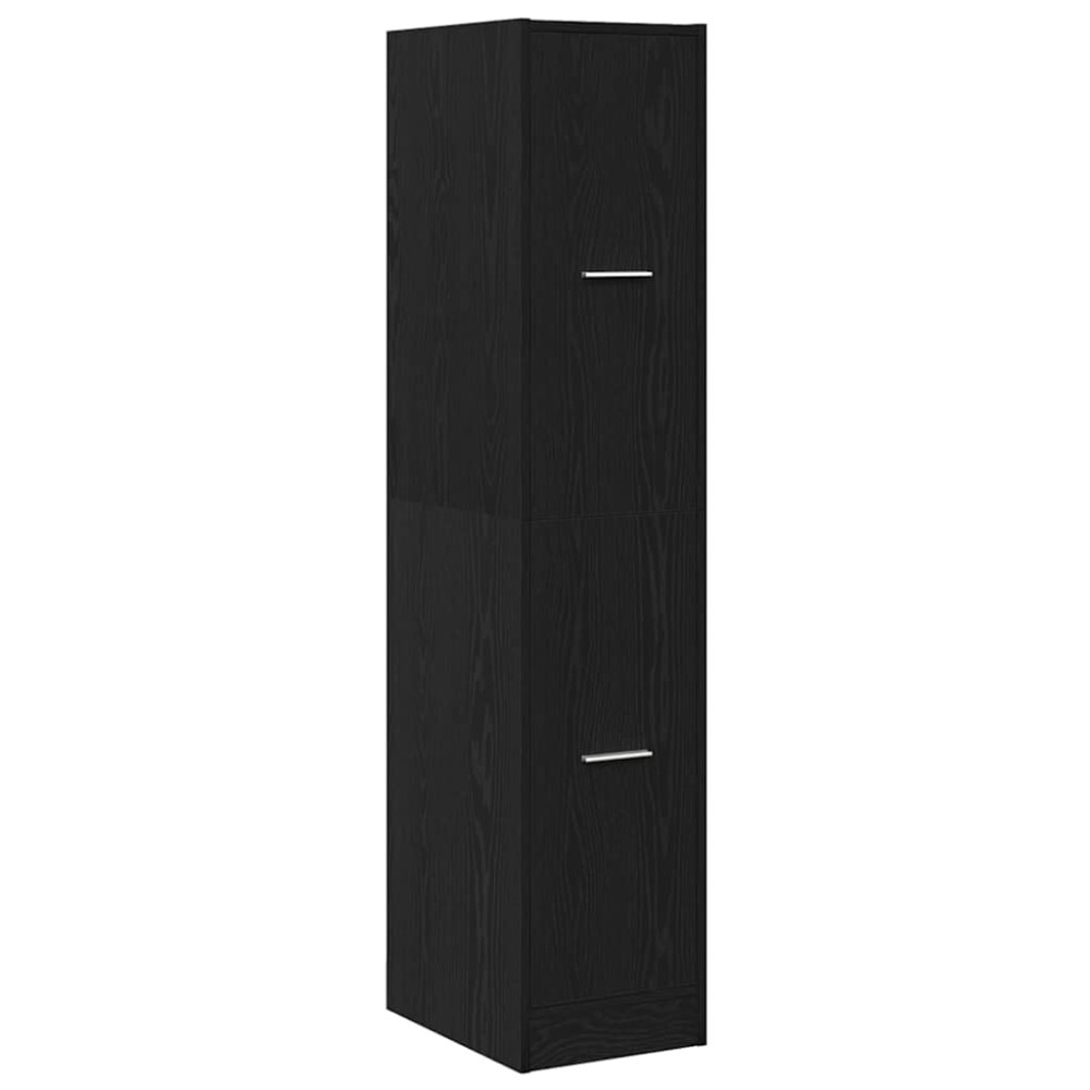 vidaXL Dulap de farmacie, stejar negru, 30x41x144,5 cm, lemn prelucrat