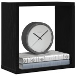 vidaXL Rafturi de perete cub 6 buc. stejar negru, 30x15x30 cm lemn vidaXL Rafturi de perete cub 6 buc. stejar negru, 30x15x30 cm lemn