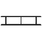 vidaXL Rafturi de perete 2 buc Stejar negru 90x18x20 cm Lemn prelucrat vidaXL Rafturi de perete 2 buc Stejar negru 90x18x20 cm Lemn prelucrat