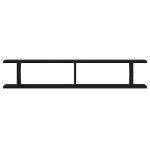 vidaXL Rafturi de perete 2 buc Stejar negru 105x18x2 cm Lemn prelucrat vidaXL Rafturi de perete 2 buc Stejar negru 105x18x2 cm Lemn prelucrat