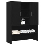 vidaXL Dulap mașină de spălat stejar negru 70,5x25,5x90 cm vidaXL Dulap mașină de spălat stejar negru 70,5x25,5x90 cm