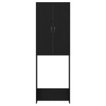 vidaXL Dulap mașina de spălat, stejar negru, 64x25,5x190 cm