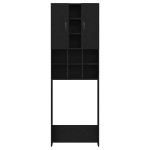 vidaXL Dulap mașina de spălat, stejar negru, 64x25,5x190 cm