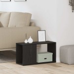 vidaXL Dulap TV Stejar Negru 60x24x32 cm Lemn prelucrat