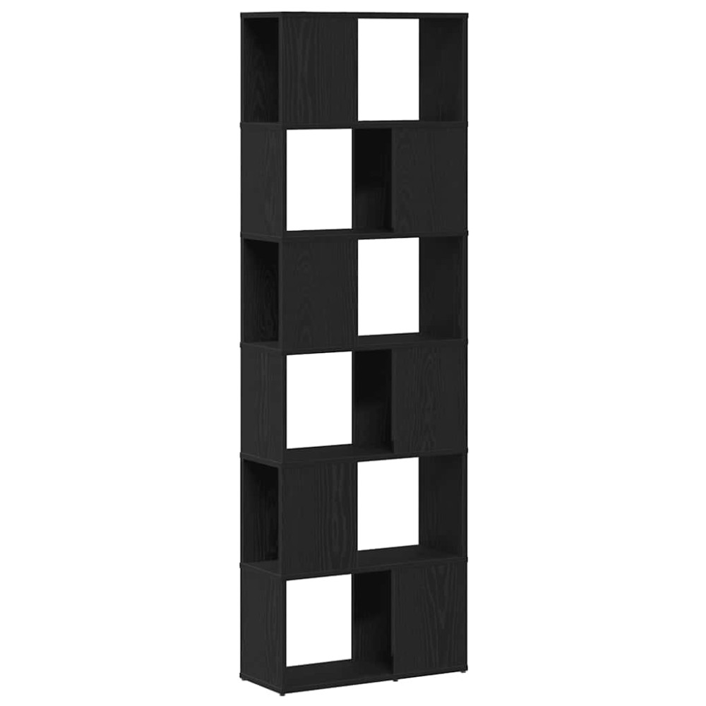 vidaXL Dulap cu cărți/Separator de cameră Stejar negru 60x24x186 cm