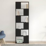 vidaXL Dulap cu cărți/Separator de cameră Stejar negru 60x24x186 cm vidaXL Dulap cu cărți/Separator de cameră Stejar negru 60x24x186 cm
