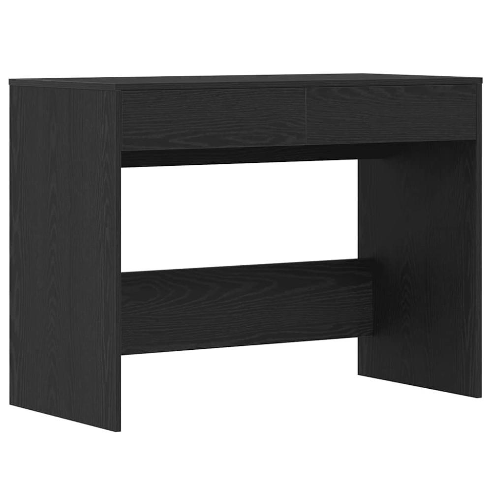 vidaXL Birou Stejar negru 101x50x76,5 cm Lemn prelucrat
