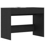 vidaXL Birou Stejar negru 101x50x76,5 cm Lemn prelucrat