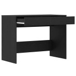 vidaXL Birou Stejar negru 101x50x76,5 cm Lemn prelucrat