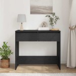 vidaXL Consolă Stejar negru 89x41x76,5 cm Lemn prelucrat vidaXL Consolă Stejar negru 89x41x76,5 cm Lemn prelucrat