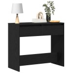 vidaXL Consolă Stejar negru 89x41x76,5 cm Lemn prelucrat vidaXL Consolă Stejar negru 89x41x76,5 cm Lemn prelucrat