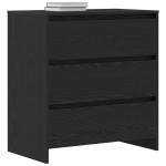 vidaXL Servantă, stejar negru, 70x41x75cm, lemn prelucrat