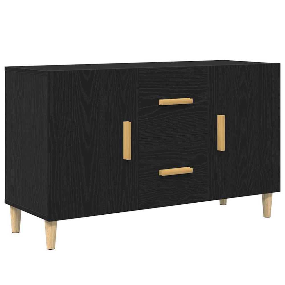 vidaXL Bufetă Stejar negru 100x36x60 cm lemn prelucrat