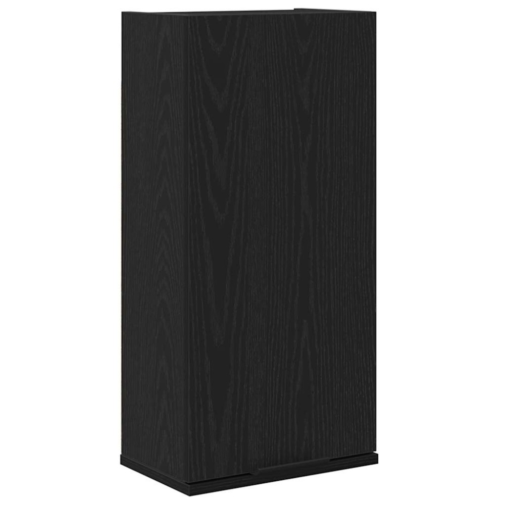 vidaXL Dulap montat pe perete, stejar negru, 32x20x67cm lemn prelucrat