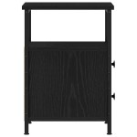 vidaXL Noptieră, stejar negru, 34x35,5x50 cm, lemn compozit vidaXL Noptieră, stejar negru, 34x35,5x50 cm, lemn compozit