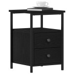 vidaXL Noptiere 2 buc. stejar negru 34x35,5x50 cm lemn stratificat