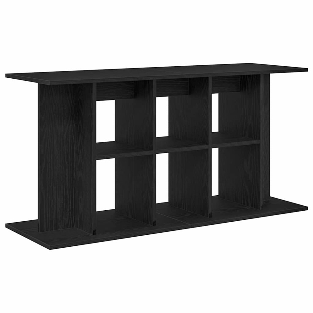vidaXL Suport acvariu Stejar negru 120x40x60 cm Lemn prelucrat