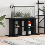vidaXL Suport acvariu Stejar negru 120x40x60 cm Lemn prelucrat vidaXL Suport acvariu Stejar negru 120x40x60 cm Lemn prelucrat