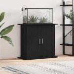 vidaXL Suport acvariu Stejar negru 81x36x73 cm Lemn prelucrat vidaXL Suport acvariu Stejar negru 81x36x73 cm Lemn prelucrat