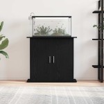 vidaXL Suport acvariu Stejar negru 81x36x73 cm Lemn prelucrat vidaXL Suport acvariu Stejar negru 81x36x73 cm Lemn prelucrat