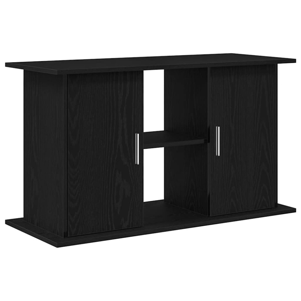 vidaXL Suport acvariu Stejar negru 101x41x58 cm Lemn prelucrat