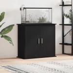 vidaXL Suport acvariu Stejar negru 81x36x73 cm Lemn prelucrat vidaXL Suport acvariu Stejar negru 81x36x73 cm Lemn prelucrat