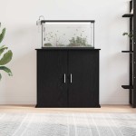vidaXL Suport acvariu Stejar negru 81x36x73 cm Lemn prelucrat vidaXL Suport acvariu Stejar negru 81x36x73 cm Lemn prelucrat