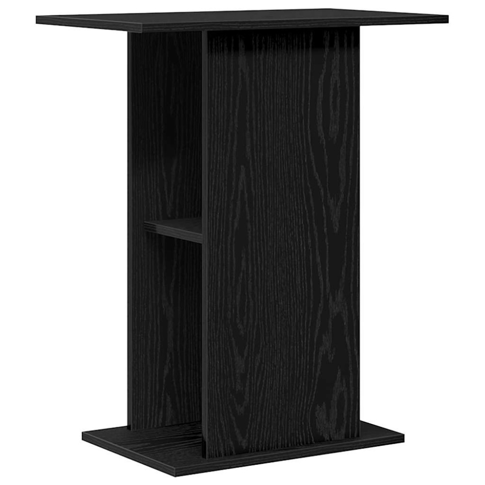 vidaXL Suport acvariu Stejar negru 60,5x36x72,5 cm Lemn prelucrat
