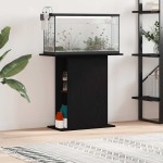 vidaXL Suport pentru acvariu, stejar negru, 75x36x72,5 cm, lemn stratificat vidaXL Suport pentru acvariu, stejar negru, 75x36x72,5 cm, lemn stratificat