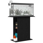 vidaXL Suport pentru acvariu, stejar negru, 75x36x72,5 cm, lemn stratificat vidaXL Suport pentru acvariu, stejar negru, 75x36x72,5 cm, lemn stratificat