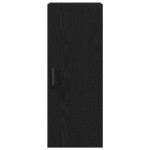vidaXL Dulap de perete, stejar negru, 34,5x34x90 cm, lemn stratificat