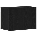 vidaXL Comodă TV din stejar negru 60x30x41 cm, lemn stratificat vidaXL Comodă TV din stejar negru 60x30x41 cm, lemn stratificat