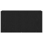 vidaXL Comodă TV din stejar negru, 80x30x41 cm, lemn stratificat vidaXL Comodă TV din stejar negru, 80x30x41 cm, lemn stratificat