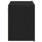 vidaXL Comodă TV din stejar negru, 80x30x41 cm, lemn stratificat vidaXL Comodă TV din stejar negru, 80x30x41 cm, lemn stratificat