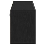 vidaXL Mobilier TV 2 buc., stejar negru, 160x30x41 cm, lemn stratificat