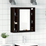 vidaXL Dulap cu oglindă de baie stejar negru 60x16x60cm lemn prelucrat vidaXL Dulap cu oglindă de baie stejar negru 60x16x60cm lemn prelucrat