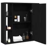 vidaXL Dulap cu oglindă de baie stejar negru 60x16x60cm lemn prelucrat vidaXL Dulap cu oglindă de baie stejar negru 60x16x60cm lemn prelucrat