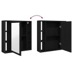 vidaXL Dulap cu oglindă de baie stejar negru 60x16x60cm lemn prelucrat vidaXL Dulap cu oglindă de baie stejar negru 60x16x60cm lemn prelucrat