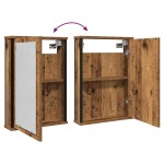 vidaXL Dulap cu oglindă de baie lemn vechi 42x12x60 cm lemn prelucrat vidaXL Dulap cu oglindă de baie lemn vechi 42x12x60 cm lemn prelucrat