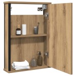 vidaXL Dulap cu oglindă pentru baie Stejar Artisan Lemn prelucrat vidaXL Dulap cu oglindă pentru baie Stejar Artisan Lemn prelucrat