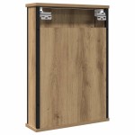 vidaXL Dulap cu oglindă pentru baie Stejar Artisan Lemn prelucrat vidaXL Dulap cu oglindă pentru baie Stejar Artisan Lemn prelucrat