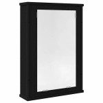 vidaXL Dulap cu oglindă pentru baie stejar negru lemn prelucrat vidaXL Dulap cu oglindă pentru baie stejar negru lemn prelucrat