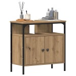 vidaXL Dulap pentru chiuveta de baie Stejar Artisan lemn prelucrat vidaXL Dulap pentru chiuveta de baie Stejar Artisan lemn prelucrat