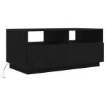 vidaXL Masuta de cafea cu lumini LED Stejar negru 90x49x40 cm vidaXL Masuta de cafea cu lumini LED Stejar negru 90x49x40 cm