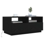 vidaXL Masuta de cafea cu lumini LED Stejar negru 90x49x40 cm vidaXL Masuta de cafea cu lumini LED Stejar negru 90x49x40 cm
